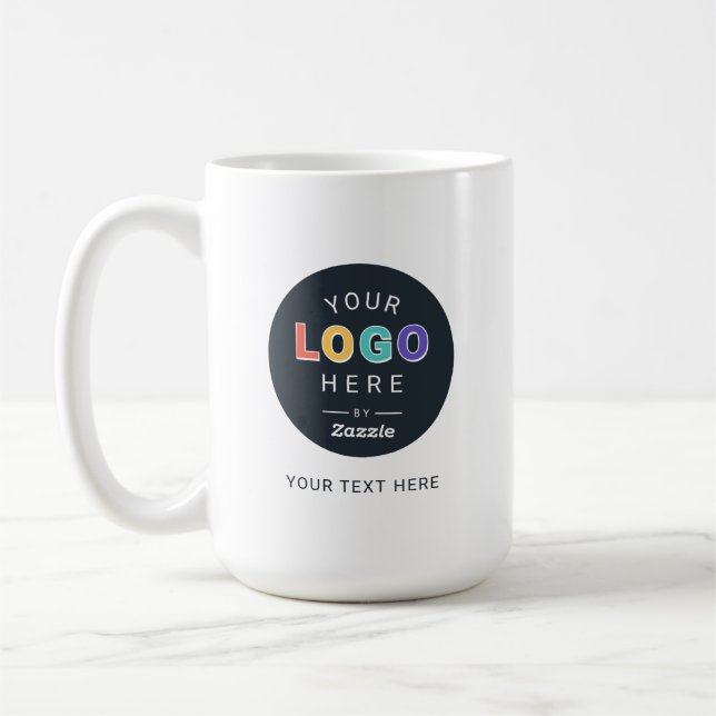 Taza De Café Diseño de Logo Personalizado (Izquierda)