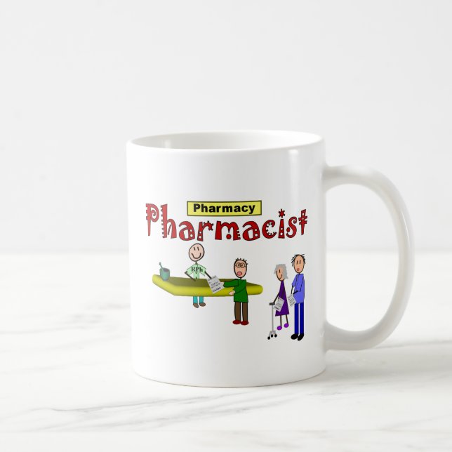 Taza De Café Diseño de los clientes del farmacéutico (Derecha)