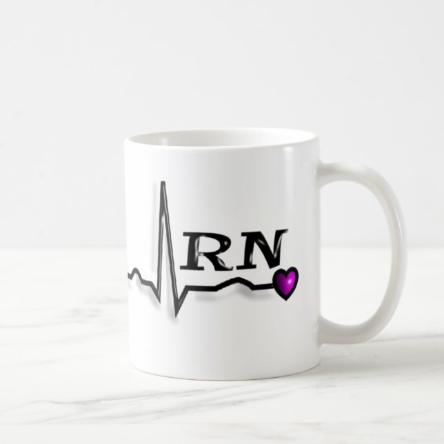 Taza De Café Diseño de los regalos QRS de la enfermera (Derecha)
