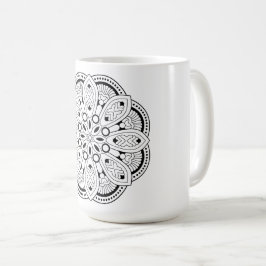 Taza De Café Diseño de Lotus Mandala
