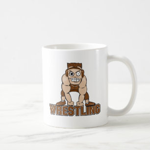 Taza De Café diseño de lucha libre de locos
