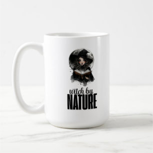 Taza De Café Diseño de Luna Llena Naturaleza Bruja Gótica ta