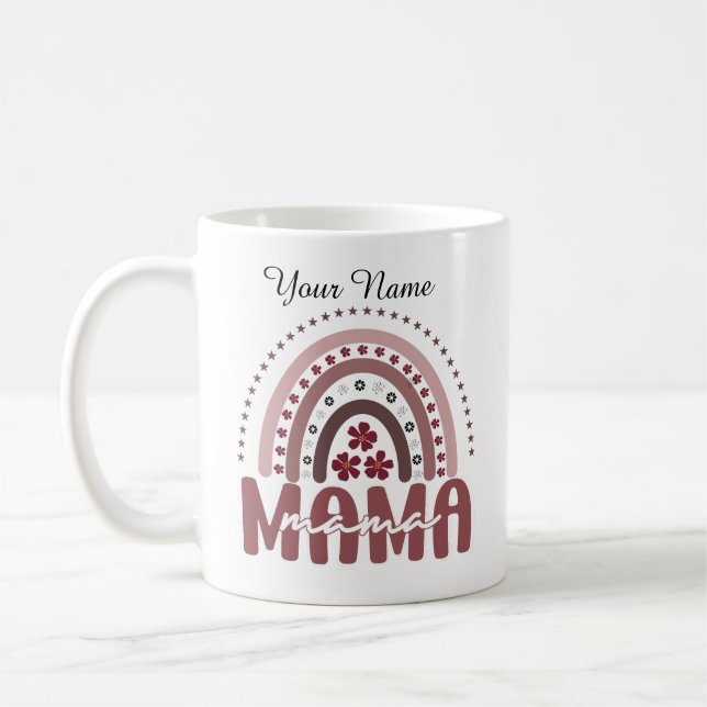 Taza De Café Diseño de mamá arco iris (Izquierda)