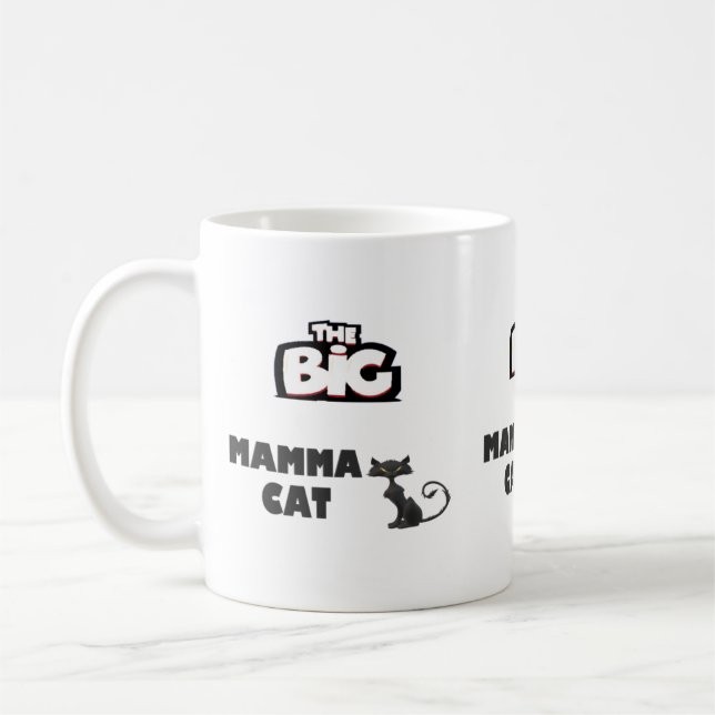 Taza De Café Diseño de mamíferos grandes para gatos fríos (Izquierda)