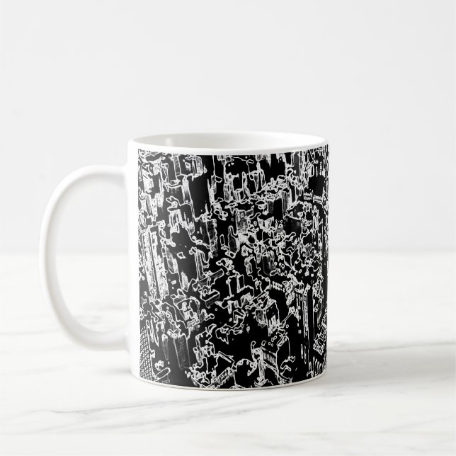 Taza De Café Diseño de Manhattan (Izquierda)