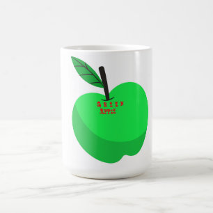 Taza De Café Diseño de manzanas GReen