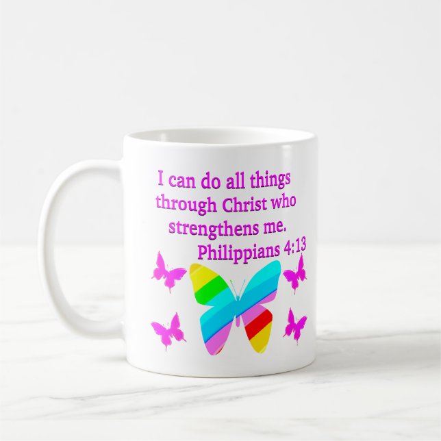 Taza De Café DISEÑO DE MARIPOSAS 4:13 DE bonito (Izquierda)