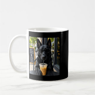 Taza De Café Diseño de meme de perro amante del café pastor ale