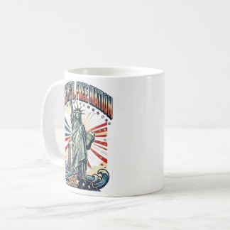 Taza De Café Diseño de Mente Libre Nación Libre