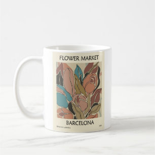 Taza De Café Diseño de mercado de flores de bonito