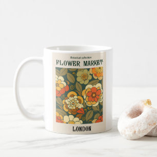 Taza De Café Diseño de mercado de flores de bonito