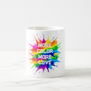 Taza De Café Diseño de Mes del Orgullo de Salpicadura de Arcoír