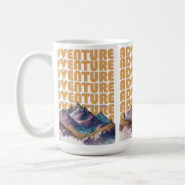 Taza De Café Diseño de montaña de aventura