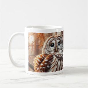 Taza De Café Diseño de Mug de Lechuza Barrada de CC&L Tree Serv