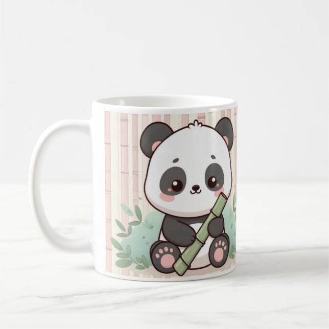 Taza De Café Diseño de mug de Personalizado Cute Panda (Izquierda)