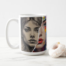 Diseño de Mug Moderno | Diseño de dos sombras faci