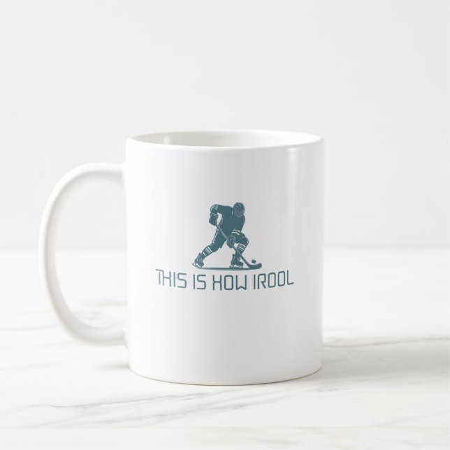 Taza De Café diseño de mugre de hockey sobre hielo para deporte (Izquierda)