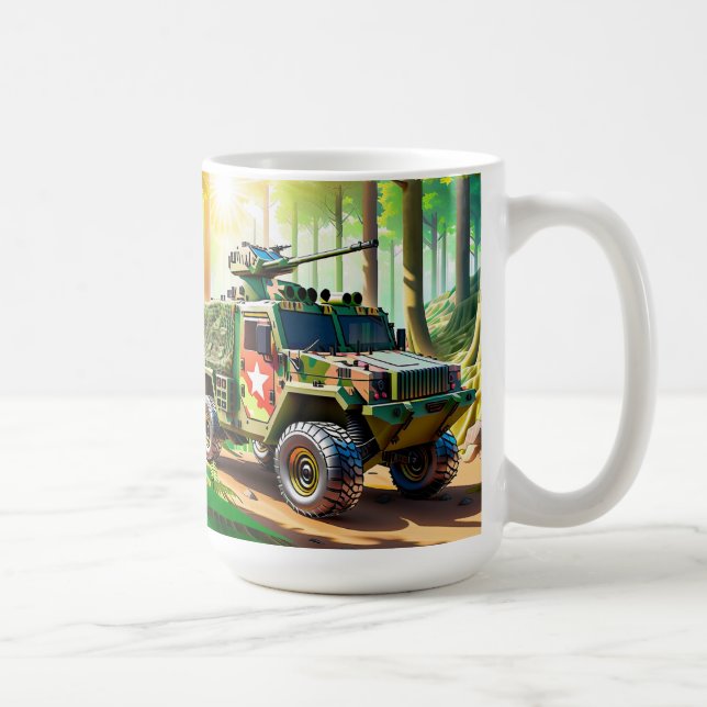 Taza De Café Diseño de mugre de inicio de batalla (Derecha)