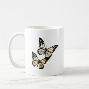 Taza De Café Diseño de mugre de mariposa sin tiempo