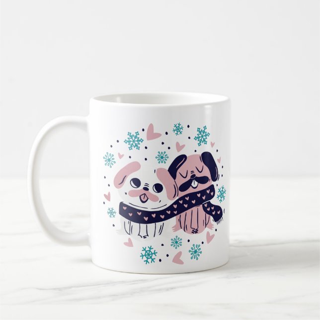 Taza De Café diseño de mugre para perros de perro de pug día de (Izquierda)