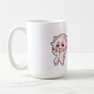 Taza De Café Diseño de muñeca linda “en creación” – Futuro sueñ