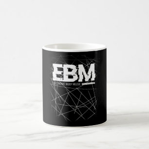 TAZA DE CAFÉ DISEÑO DE MÚSICA DE CUERPO ELECTRÓNICO EBM, OND