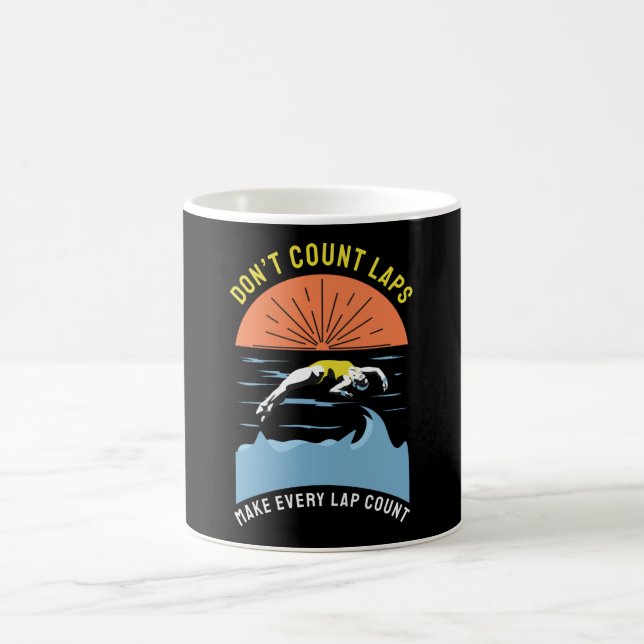 Taza De Café Diseño de nadadores - No contar mapas (Centro)