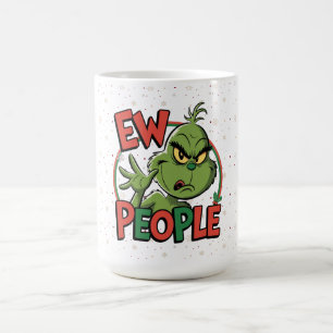 Taza De Café Diseño de Navidad divertido y gruñón de dibujos an