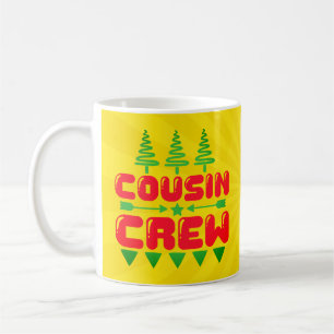 Taza De Café Diseño de Navidad para la tripulación de primos -