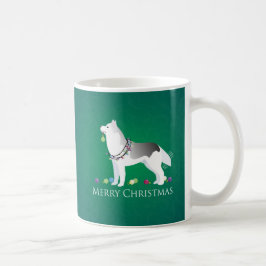 Taza De Café Diseño de Navidad Siberian Husky Merry