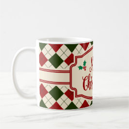 Taza De Café Diseño de Navidad Vintage Merry