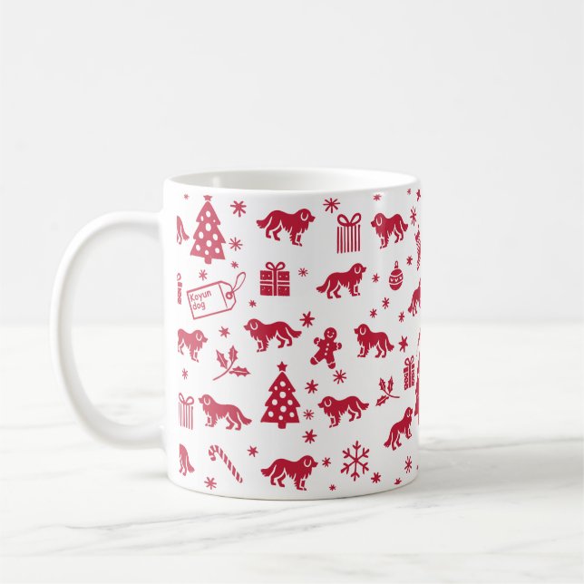 Taza De Café Diseño de Navidades de perro de Koyun (Izquierda)