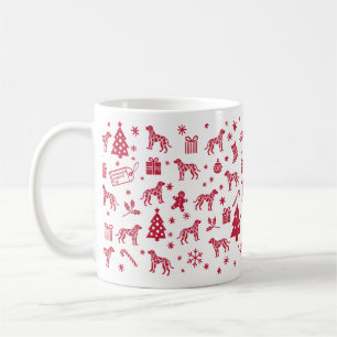 Taza De Café Diseño de Navidades de perro leopardo de Catahoula