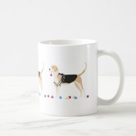 Taza De Café Diseño de Navidades de silueta de foxhound inglese