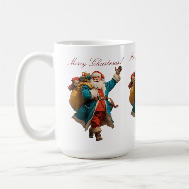 Taza De Café Diseño de Navidades personalizados de Santa Sede (Izquierda)