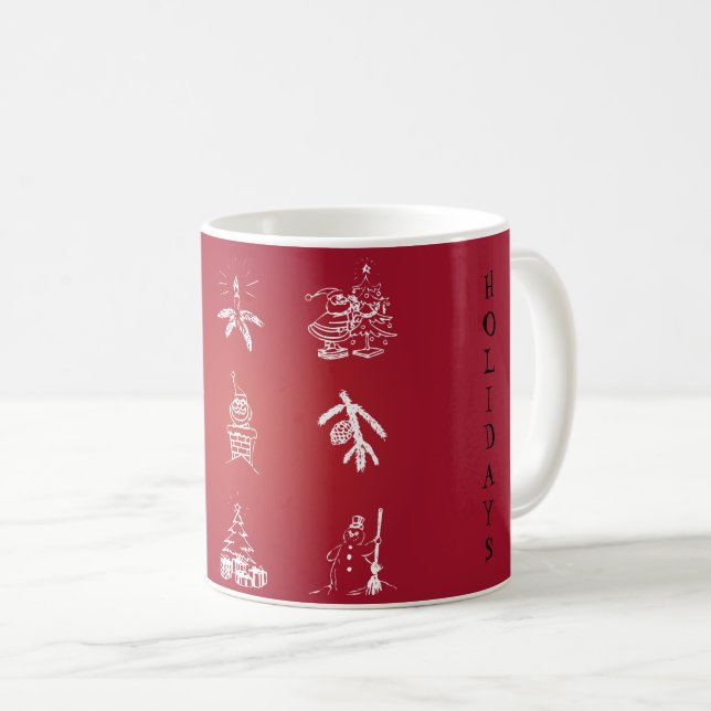 Taza De Café Diseño de Navidades personalizares (Anverso derecho)