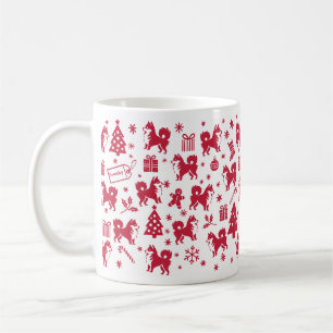 Taza De Café Diseño de Navidades Pomsky
