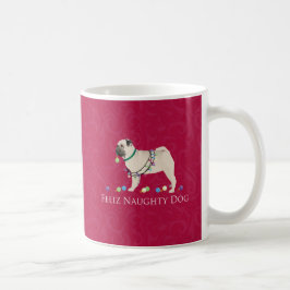 Taza De Café Diseño de Navidades Pug