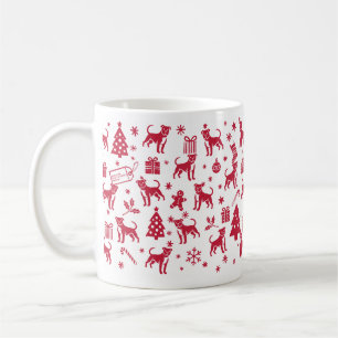 Taza De Café Diseño de Navidades Terrier de Staffordshire