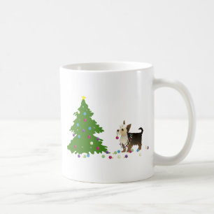 Taza De Café Diseño de Navidades Yorkie
