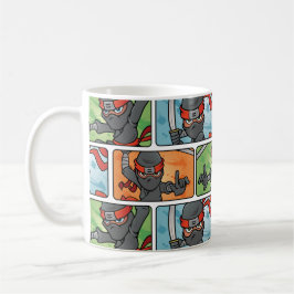 Taza De Café Diseño de Ninja de la diversión
