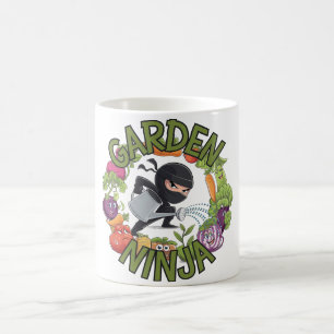 Taza De Café Diseño de Ninja Jardín - Gráfico divertido de jard