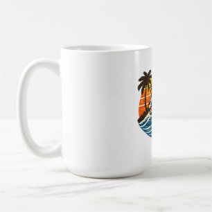 Taza De Café Diseño de nombre Adam Retro Sunset