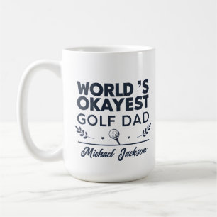 Taza De Café Diseño de nombre personalizado para el papá golfis