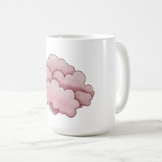 Taza De Café Diseño de nubes rosadas de ensueño - suave y capri
