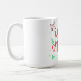Taza De Café Diseño de pan de jengibre de Feliz Navidad.
