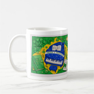 Taza De Café Diseño de papelería linda inspirado en la bandera 