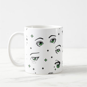 TAZA DE CAFÉ DISEÑO DE PATRÓN ANIME EYE