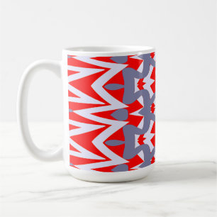 Taza De Café Diseño de patrón clásico moderno colorido y trendy