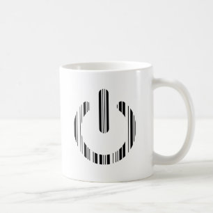Taza De Café diseño de patrón de arranque del código de barras 